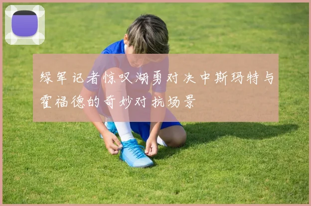 绿军记者惊叹湖勇对决中斯玛特与霍福德的奇妙对抗场景